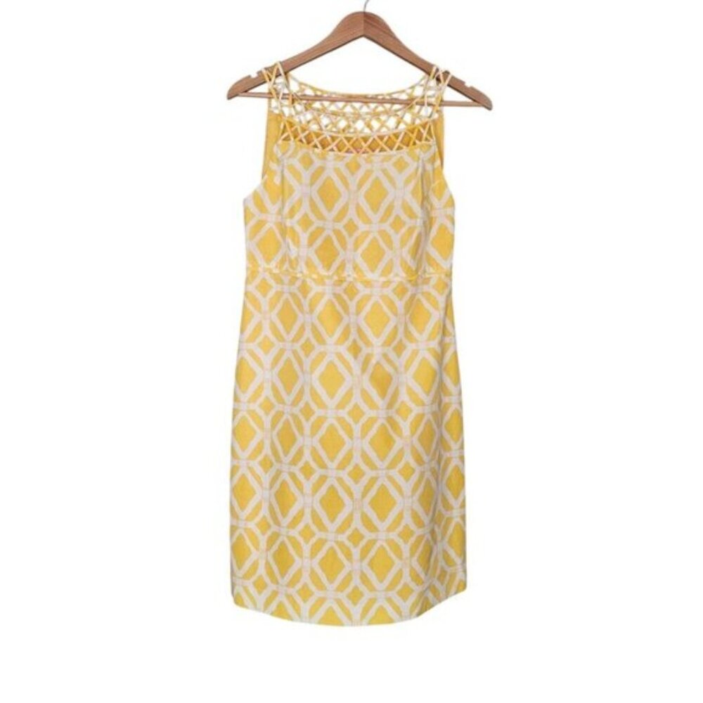 Women's - Lilly Pulitzer Yellow Sleeveless Dress, Size 10